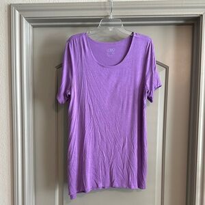LOGO LAYERS Purple Short Sleeve T-Shirt | Size L